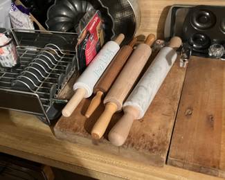 Rolling pins and cutting boards 