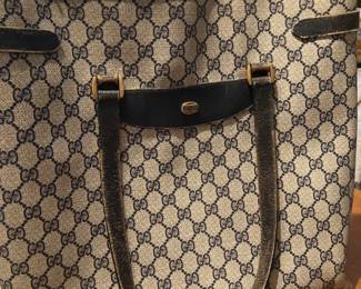 Vintage Gucci purse with gold trim