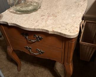 Marble top end table
