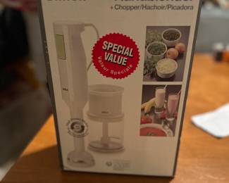 Braun emulsifier and food chopper