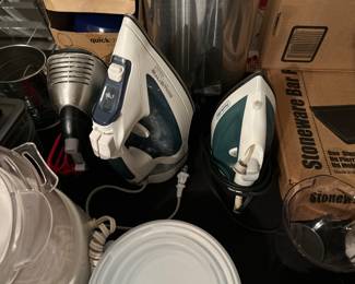 Irons Rowenta. And black and decker iron