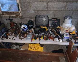 Small tools ice cream maker, pump  dewalt drill 