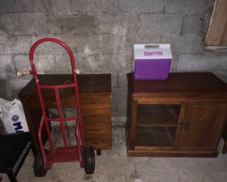 Dollie /cooler and end tables 