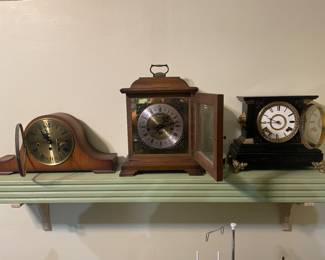 Tradition made in Germany, Hamilton made in west Germany, ANSONIA clock company.