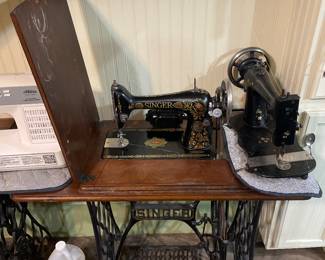 two singer sewing machines