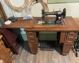 White rotary sewing machine