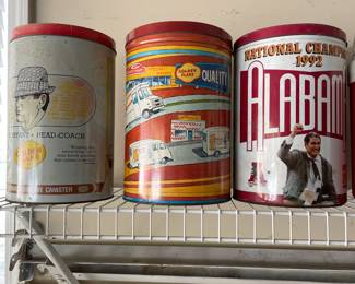 Collectible U of A tins