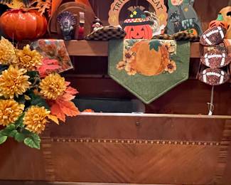 Fall & Halloween, cedar chest