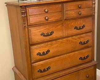 Chest on chest of drawers