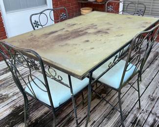 Vintage patio table & chairs