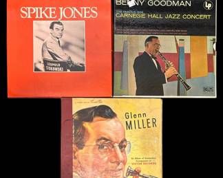 3 Vinyl Records Goodman, Miller  Jones