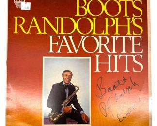 Signed Boots Randolph Favorite Hits LP