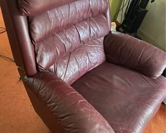 Leather recliner