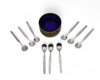 STERLING SALT & SPOONS