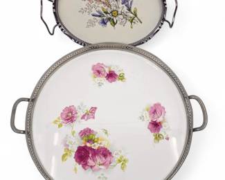 PORCELAIN CAKE SERVERS