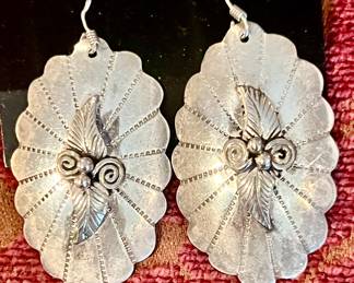 Mike Lee Indian Sterling Earrings