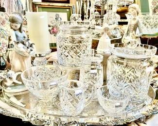 SO MUCH WATERFORD!  ABOUT 10 WATERFORD STEM SETS.