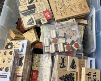 Huge collection of Rubber Stamps