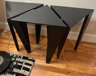 Geometric Triangular Side Table (15"W x 15"D x 20"H)(3 Total)