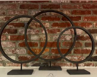 Crate & Barrel Circlet Stands / Small, Medium & Large