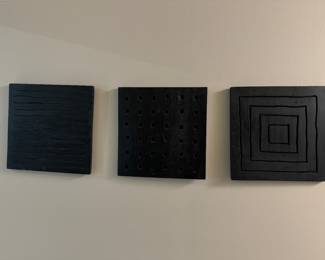Set of 3 Geometric Wood Wall Decor