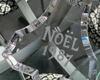 Baccarat Crystal "Noel 1987" Ornament