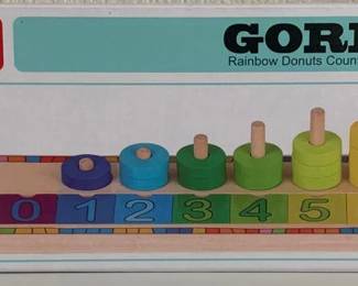 RAINBOW DONUTS: Montessori toys to develop colors recognition, hand-eye coordination and encouraging creativity & imagination. Non-toxic and tasteless kids education wooden stem toy. Each part of the material is rounded and polished, soft and delicate.