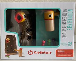 WOODPECKER FEEDING: FINE MOTOR SKILL TOY : While your kid’s fine motor development involved basic things like grabbing, reaching and raking, they are ready to take fine motor skill to the next level as they grow and gain more control over their hands, fingers and wrists. Toys are a great way to help boost this development and improve the fine motor skills they’ll need as they get older.This toy is good for developing fine motor skills. While catching and feeding worms, it also exercises hand-eye coordination.