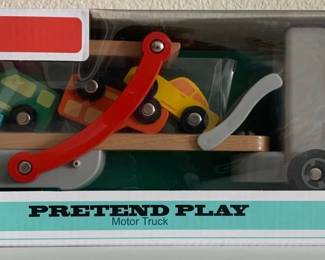 MOTOR TRUCK: STURDY AND DURABLE WOODEN TOY: Top Bright sturdy truck is made of high quality natural wood and ABS plastics. Apart from the materials, the great design and construction make the car more durable, keep your boy or girl entertained for years to come
