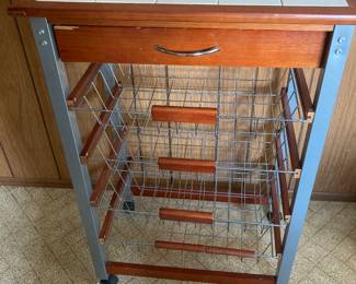 Kitchen cart with tile top