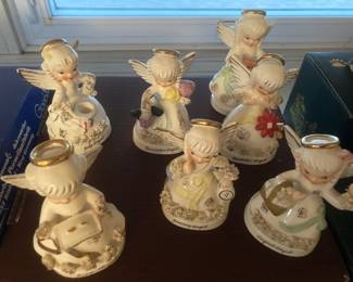 Vintage angel figurines