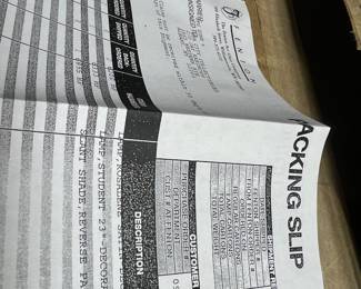 Fenton never was out of the box so all original including packaging slip and box