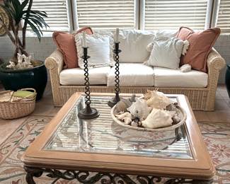 Henry Link wicker sofa & 2 chairs