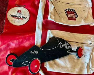 retro racing memorabilia golf bags