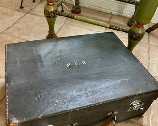 monogrammed vintage vanity case