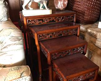 Rosewood nesting tables