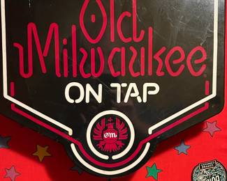 Vintage Old Milwaukee Beer Light Box
