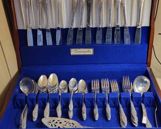 Community silver plate set