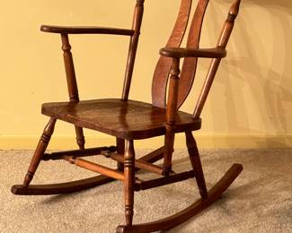Antique Oak Rocking Chair