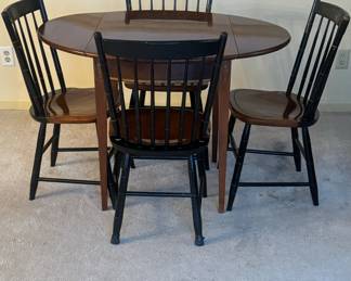 Vintage Drop Leaf Table w/Matching Chairs