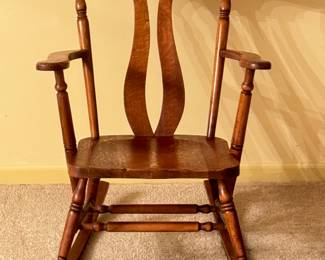 Antique Oak Rocking Chair