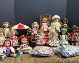 Early Vogue Dolls, vintage Ginny and Alexanderkins, etc. 