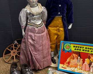 Emma Clear, George and Martha Washington. 