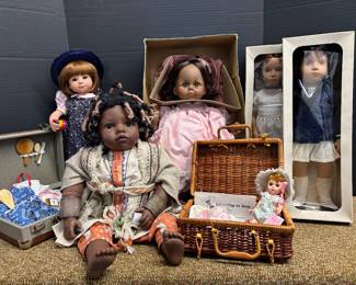 Sasha and other Artist Dolls. 