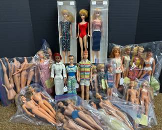 Early and vintage Barbies and Friends. 