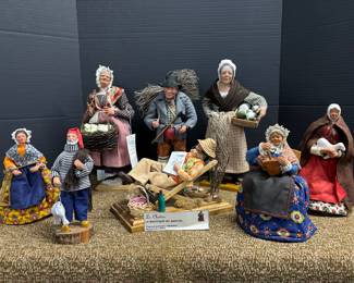 French Santon Collection. 
Just a sampling of this huge collection including a nativity. 