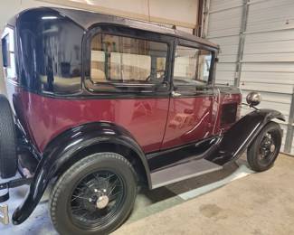 1930 Model A Tudor in great condition and it is drivable! Fully restored 15 years ago by previous owner and we have title!! Available for presale