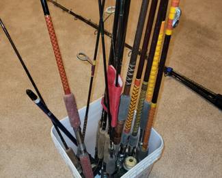 Custom made fishing rods by owners