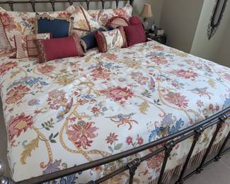 Bedding is for sale, bed is not