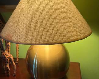 Fun gold ball lamp with shade